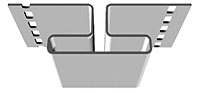 Н-профиль соединительный (3,05м) цветной
