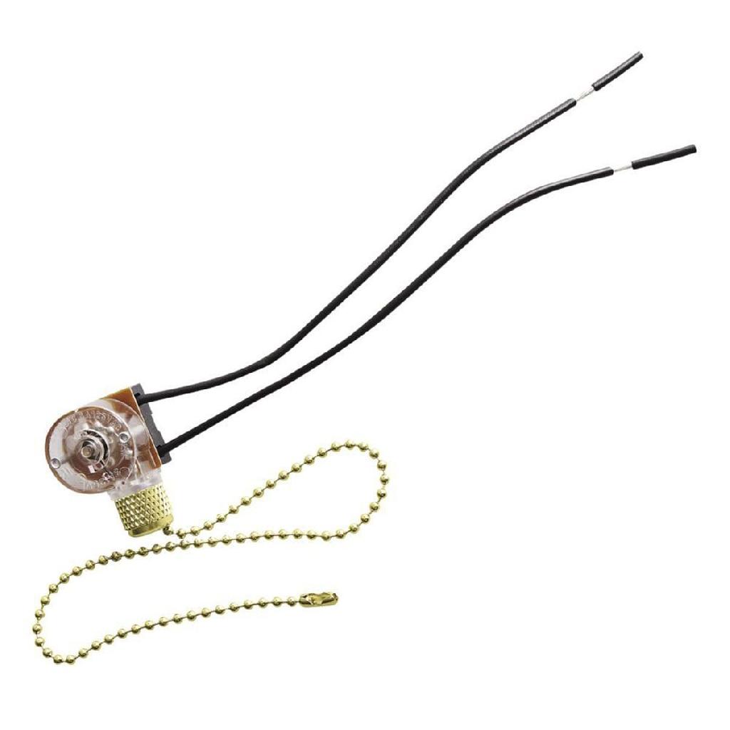 ПЕРЕКЛЮЧАТЕЛЬ ШНУРОВОЙ  JX42B 3A 220В С ЦЕПОЧКОЙ 30CM LIREGUS