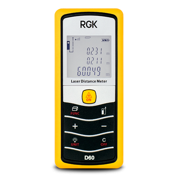 Лазерный дальномер-рулетка RGK D60