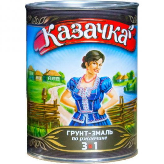 ГРУНТ-ЭМАЛЬ ПО РЖАВЧИНЕ БЕЛАЯ Казачка 1,9 кг/ERICA